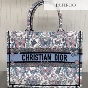 Dior Book Tote Butterfly Print Bag