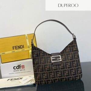 Fendi Zucca Canvas Shoulder Bag
