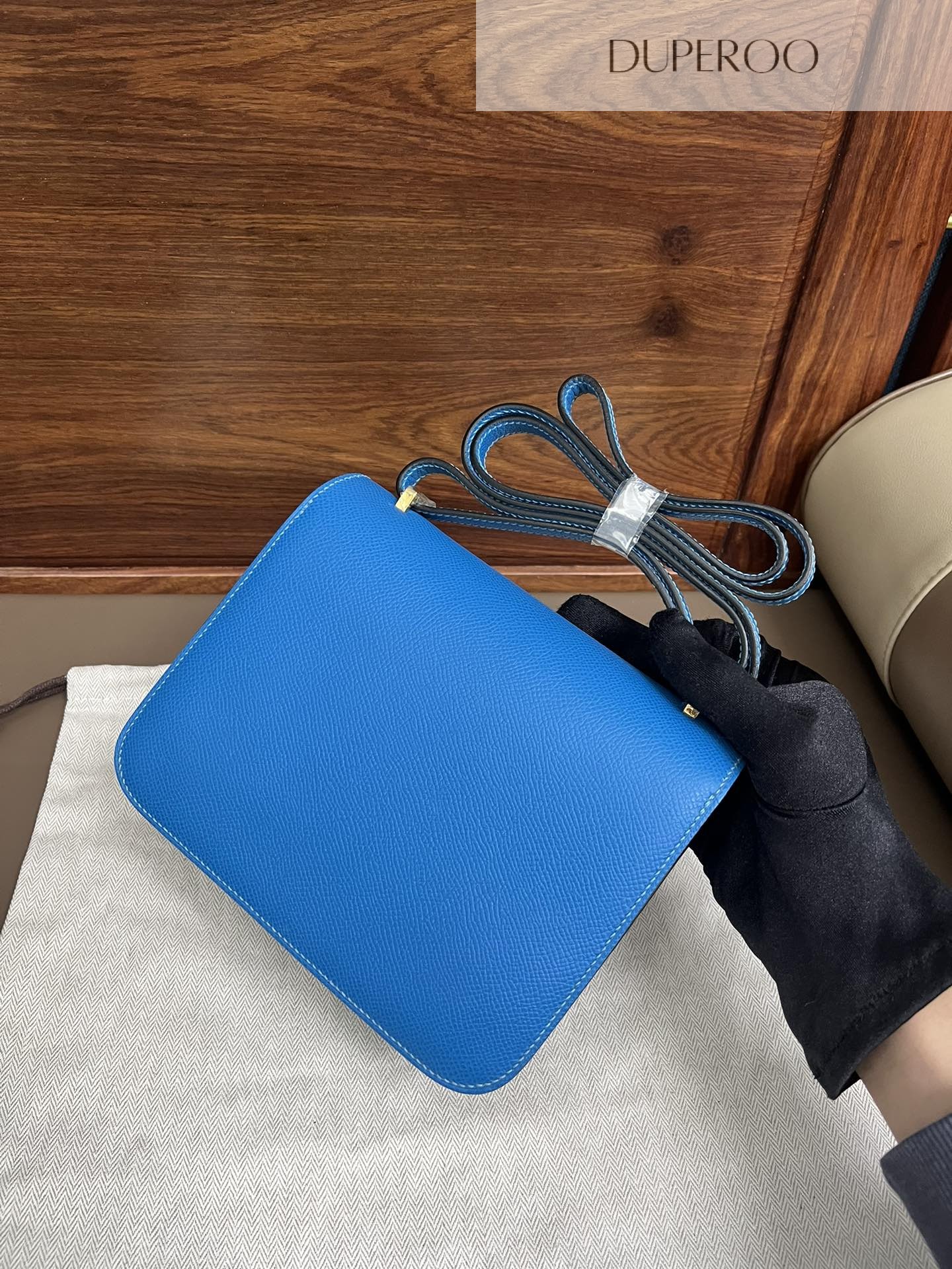 Hermès Constance 18 Bleu Zanzibar in Evercolor Leather