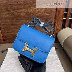 Hermès Constance 18 Bleu Zanzibar in Evercolor Leather