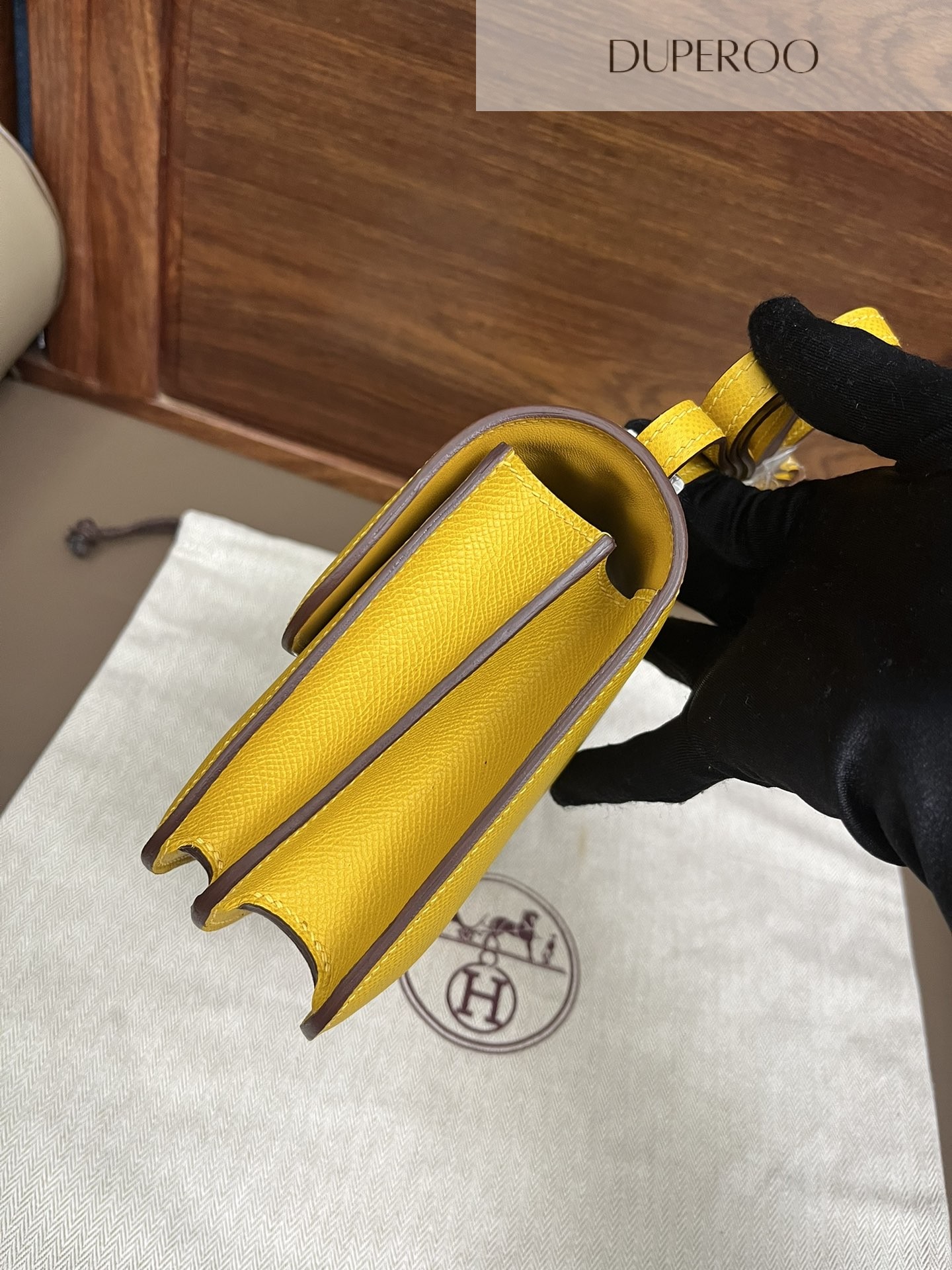 Hermès Constance 18 Jaune De Naples in Epsom Leather