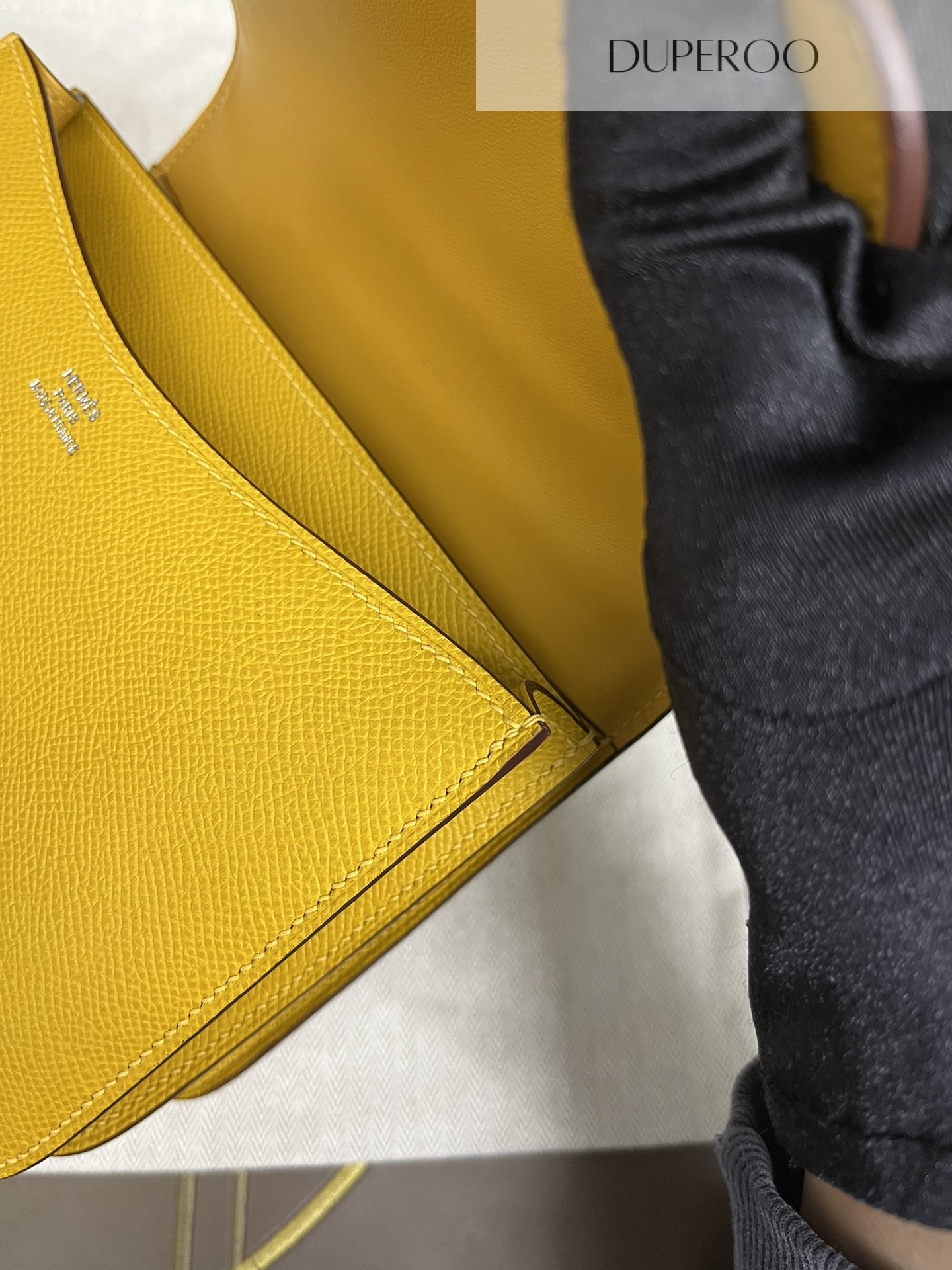 Hermès Constance 18 Jaune De Naples in Epsom Leather