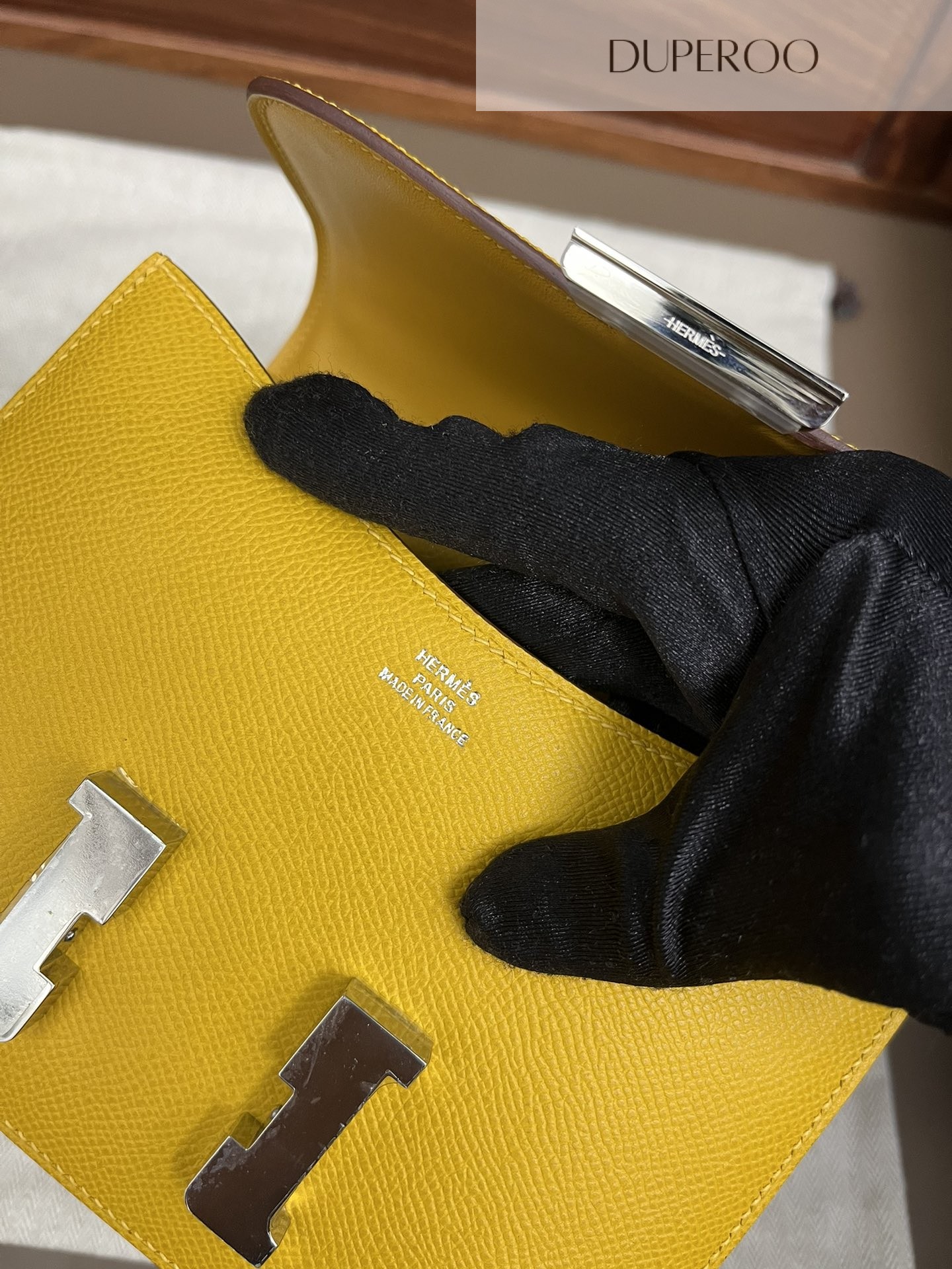 Hermès Constance 18 Jaune De Naples in Epsom Leather
