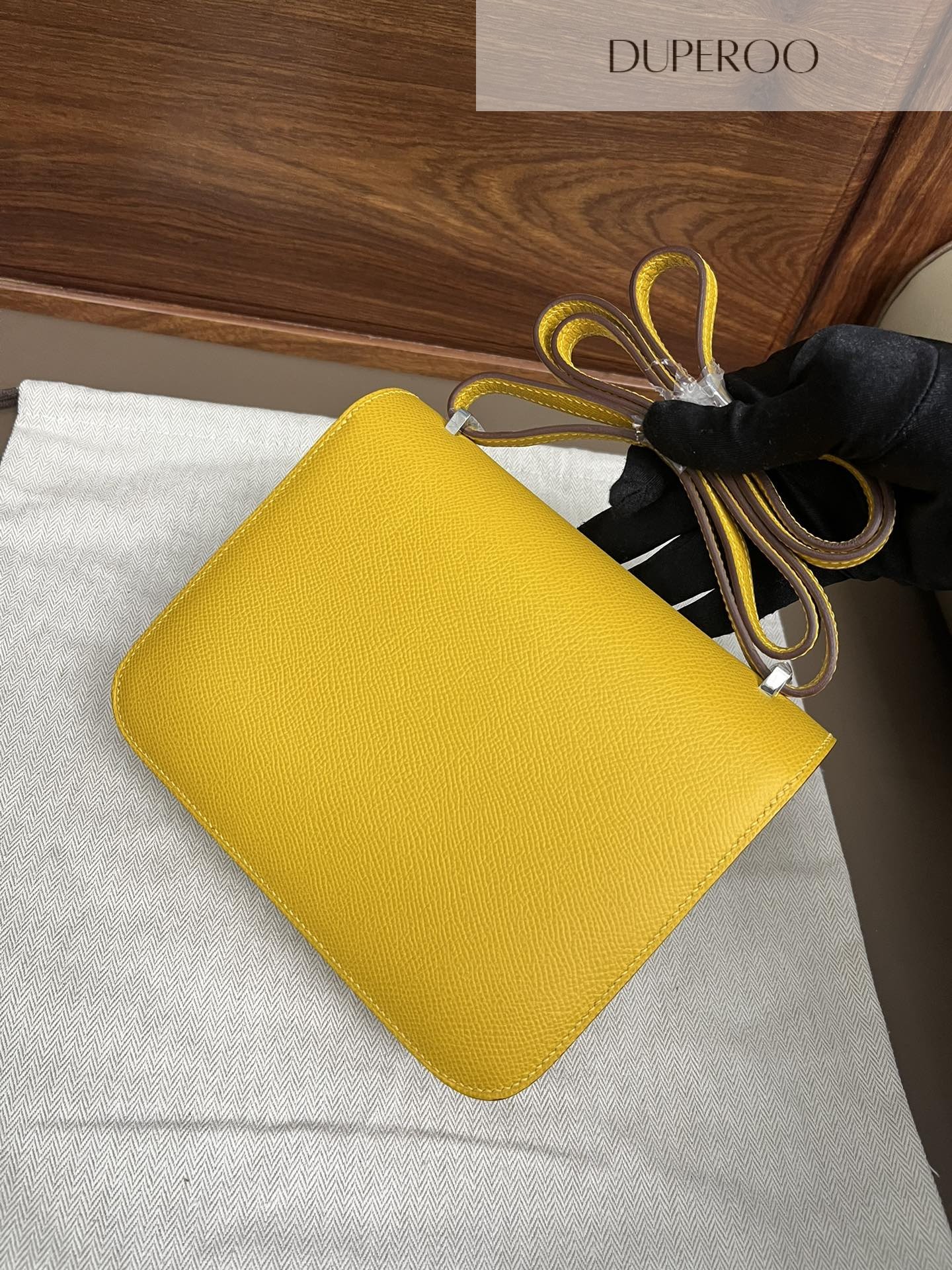 Hermès Constance 18 Jaune De Naples in Epsom Leather