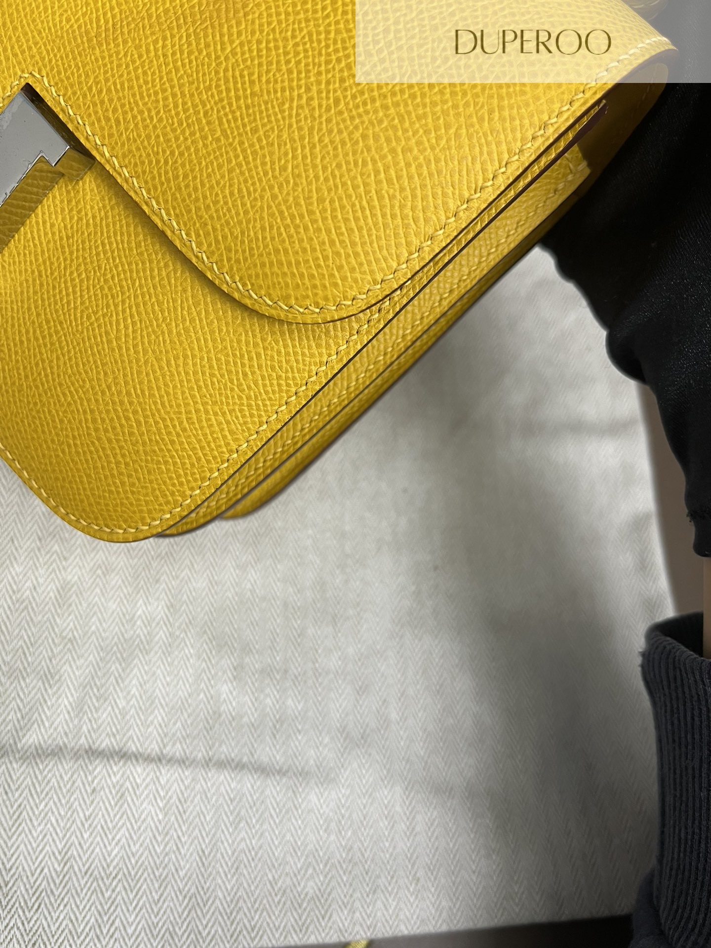 Hermès Constance 18 Jaune De Naples in Epsom Leather