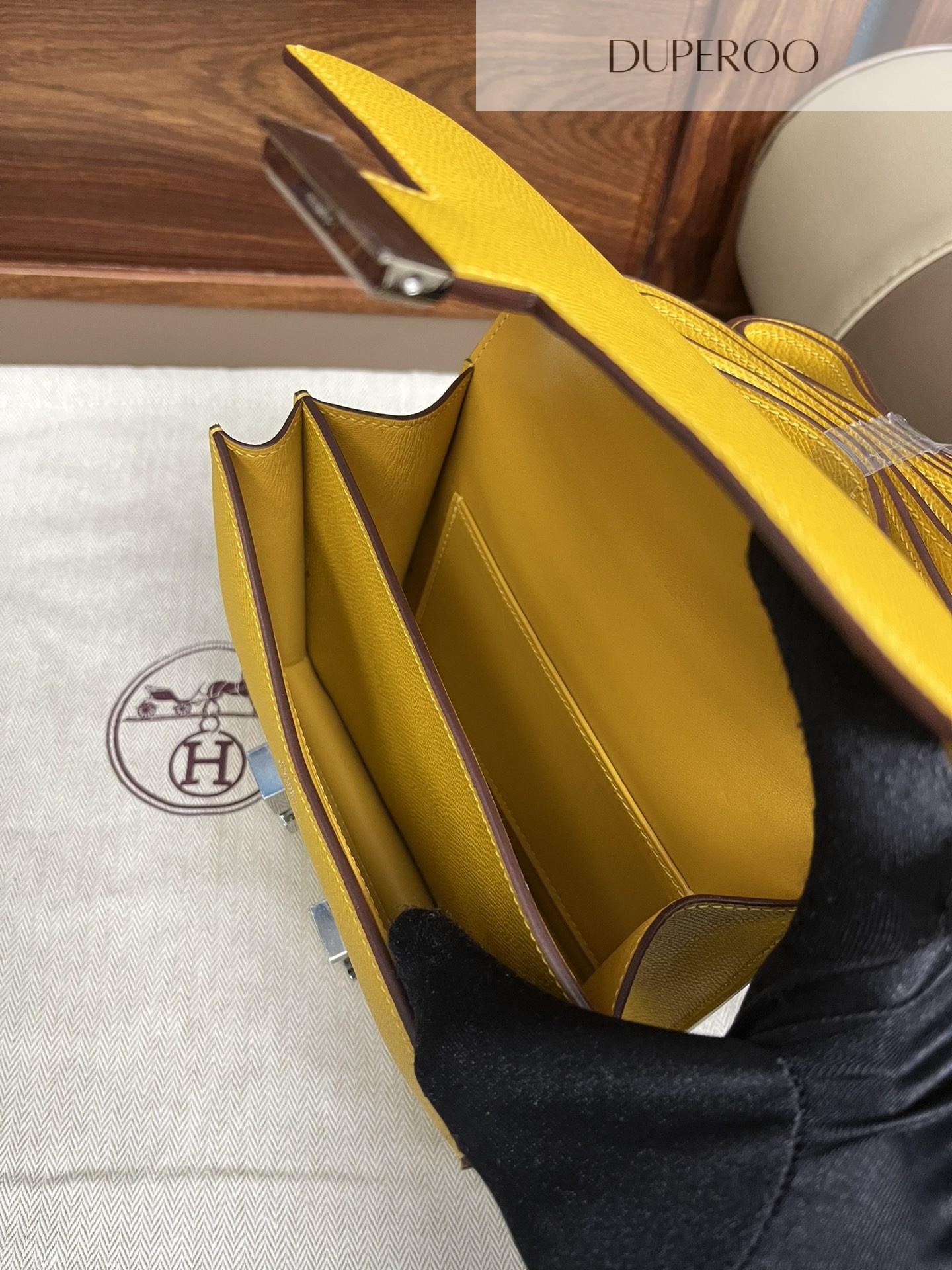 Hermès Constance 18 Jaune De Naples in Epsom Leather