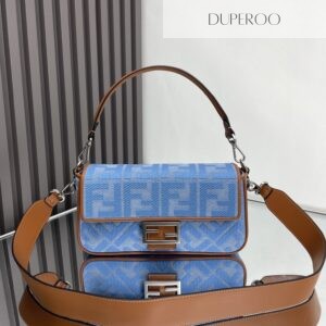 Fendi Blue Baguette Bag