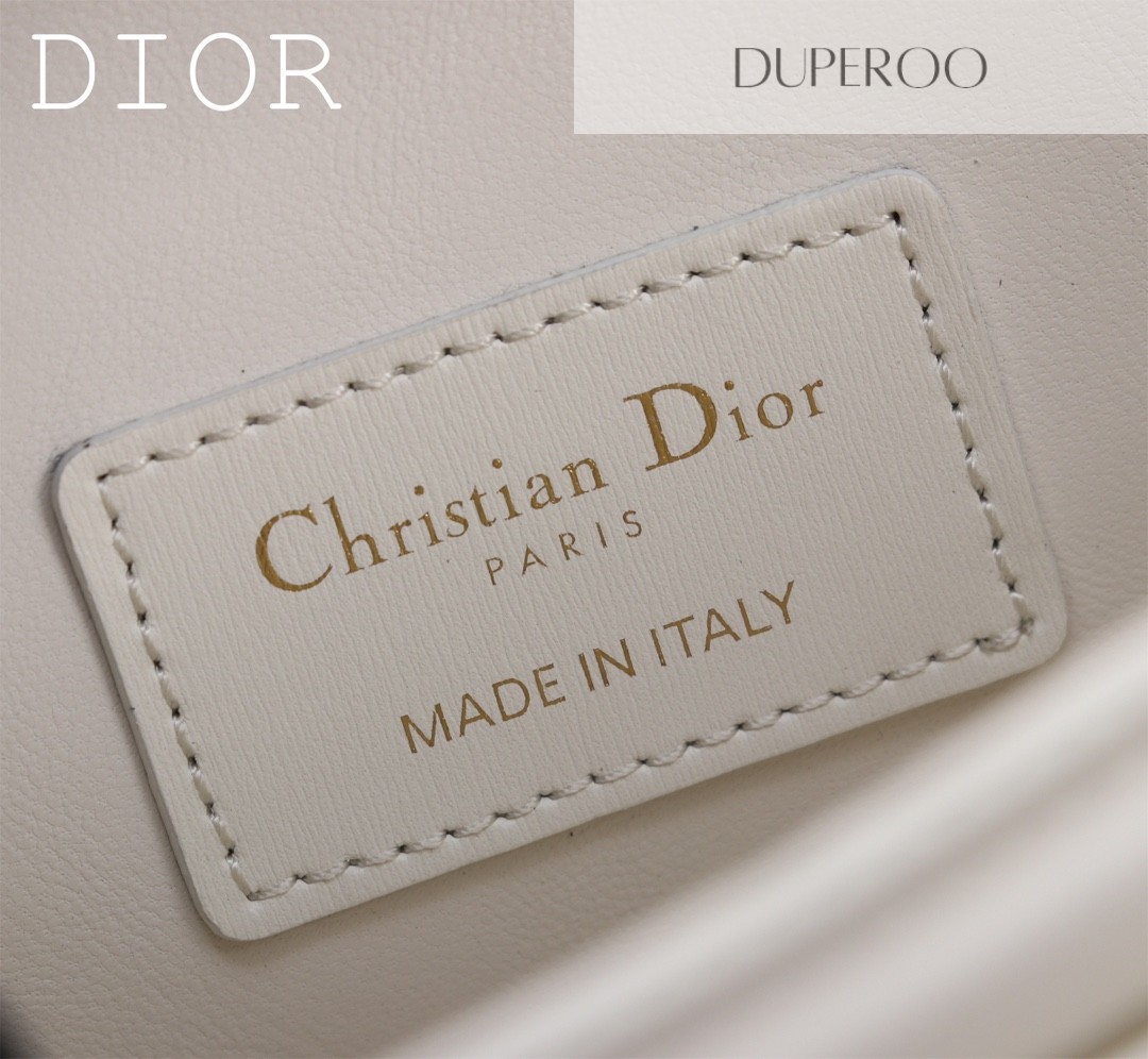 Dior 30 White Montaigne Avenue Bag