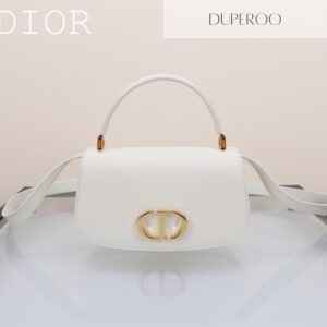 Dior 30 White Montaigne Avenue Bag