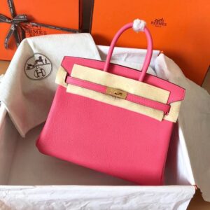 Hermès Birkin 25 Rose Azalee in Togo Leather