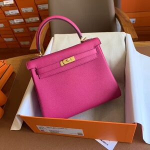 Hermès Kelly 25 Magnolia in Togo Leather